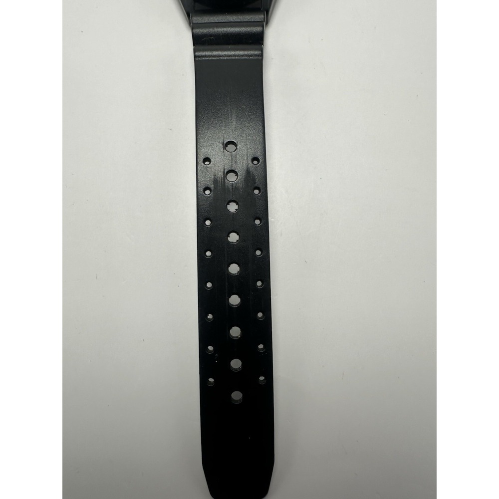 Gruen GR4684 Green Dial New Battery 34MM 8.25" Black Rubber Band Rare Diver C42 - Picture 5 of 12